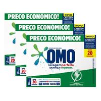 Imagem da promoção Sabão em Pó Omo Lavagem Perfeita - Sanitiza e Higieniza Concentrado 1,6kg 3 Unidades