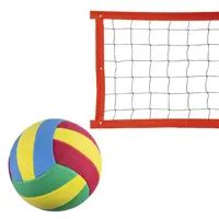 Kit rede de vôlei especial 8 metros laranja + bola - Evo Sports em oferta na Magazine Luiza