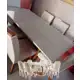 Conjunto Sala de Jantar 6 Cadeiras Kate Espresso Moveis Imbuia/Veludo Creme em oferta