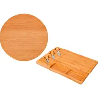 Tábua Giratória 35cm + Tábua de Frios - La Cuisine Linha Bambu em oferta na ShopTime