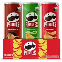 Imagem da promoção Pringles Pack Promo Salgadinho de Batata Frita 3 Sabores - Original, Creme e Cebola e Churrasco