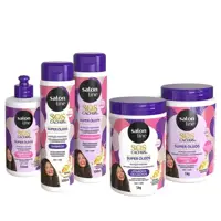 Kit completo SOS Cachos Super Óleos Salon Line - S.O.S Cachos em oferta na Magazine Luiza