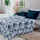 Cobre Leito Colcha Plazza Casal Queen Tecido Estampado 03 Peças Marinho - RViotto Enxovais em oferta