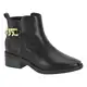 Bota Cano Curto Vizzano Salto Baixo Corrente Feminina - Preto em oferta