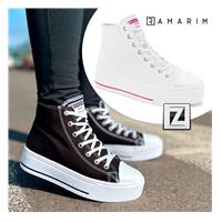 Imagem da promoção  Tênis Cano Médio RAMARIM Flatform Feminino (34 ao 39) - Branco, Preto, Verde, Rosa