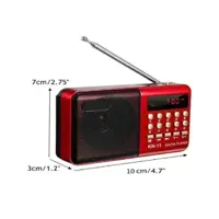 Radio Fm/am Portatil Com Pen Drive-cartão Sd Tomada E Pilha - dfjn em oferta na Magazine Luiza
