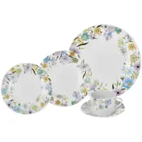 Aparelho de Jantar Chá 20 Peças Hauskraft - Porcelana Branco Redondo Laura em oferta na Magazine Luiza