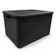 Kit 6 Caixas Organizadoras Rattan PRETA 20 Litros Arqplast em oferta