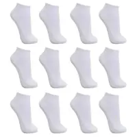 Meias Feminina Soquete Brancas Algodão Kit com 12 Pares Meias - HANGAR MORIAH em oferta na Magazine Luiza