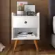 Mesa de cabeceira Retrô Decore 1 Gaveta - Branco - RPM Móveis em oferta