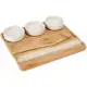 Petisqueira Porcelana com Pote Retangular - 4 Peças Tramontina Teca em oferta