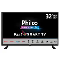 Smart TV Philco 32" Led HD 2 HDMI 2USB Wi-Fi Dolby Audio em oferta na Magazine Luiza