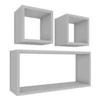 Kit 3 Nicho Prateleira Lavanderia Quarto Banheiro Decorativo em oferta na Americanas
