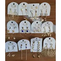 Kit De 15 Pares Brincos Grandes Folheado Banhado em oferta na Magazine Luiza