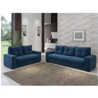 Conjunto de Sofás 2 e 3 Lugares Viarte - Luminos Viero Móveis (2 Cores) em oferta na Magazine Luiza