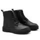 Bota Coturno Feminino Tratorada Cano Médio Zíper Confortável em oferta