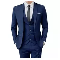 Imagem da promoção Terno Slim Masculino Oxford Azul Marinho - Paletó+Calça+Barato
