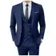 Terno Slim Masculino Oxford Azul Marinho - Paletó+Calça+Barato em oferta