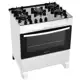 Fogão de Piso Atlas 5 Bocas Mesa Vidro Top Glass em oferta