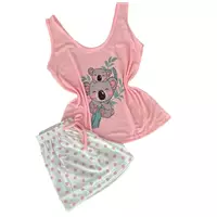 Imagem da promoção Kit/6 Pijama Baby doll Feminina Adulto Regata Com Cadaço na Cintura Pijama Verão Atacado