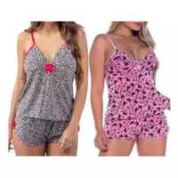 Imagem da promoção Kit Baby Doll Pijama Para Dormir Feminino