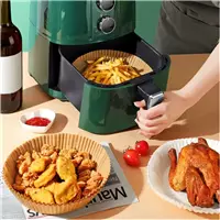 Imagem da promoção Forma De Airfryer Descartavel Antiaderente de Papel Cozinha Redondo Fritadeira Cozimento Protetor Fo