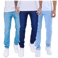 Imagem da promoção Kit 3 Calças Jeans Skinny