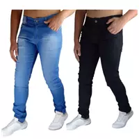 Imagem da promoção kit Com 2 calças jeans masculina Com Lycra