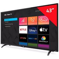 Imagem da promoção Smart TV LED 43” Full HD AOC Roku 43S5195/78 com Wi-fi, Controle Remoto com Atalhos, Roku Mobile, Mi