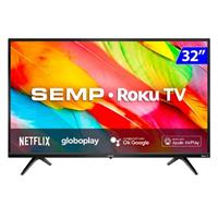 Imagem da promoção Smart TV Semp LED 32" HD Wi-Fi USB HDMI Roku 32R6500