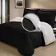 Edredom Sherpa 2 em 1 Tipo Pêlo de Carneiro Casal Queen Preto Anti-Frio Cotex!! em oferta