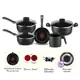 Conjunto 5 Peças Antiaderente Pratic Rochedo Cinza em oferta