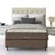Cama Box Casal Probel Óregon com Euro Pillow e Molas Prolastic 62x138x188 cm - Bege/Marrom em oferta