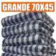 12 Pano de chão xadrez grande 70x45 saco duplo em oferta