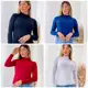 kit 4 Blusas Femininas Cacharrel Gola Alta Manga Longa em oferta