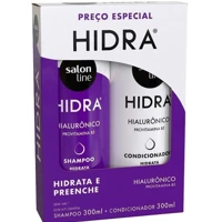 Imagem da promoção Shampoo 300ml + Condicionador 300ml Salon Line Hidra Hialurônico 300ml