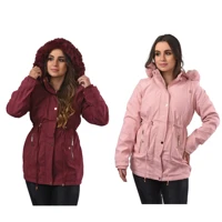 Imagem da promoção Jaqueta Parka Feminina Forrada  com Touca