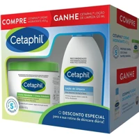 Imagem da promoção Kit Cetaphil Creme Hidratante 453g + Loção de Limpeza 120mL (Embalagem pode variar)