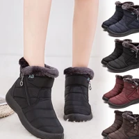 Imagem da promoção Bota De Inverno Forrada De Pelúcia Feminina Com Zíper Lateral/Impermeável/Botas De Neve 35-4