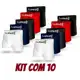 Kit 10 Cuecas Masculinas Box Microfibra Adulto Lisa Boxer em oferta