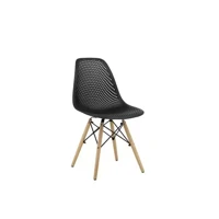 Imagem da promoção Cadeira Eames Design Colméia Eloisa Preta - Home land