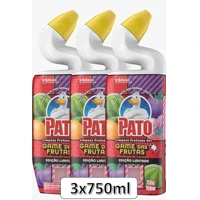 Imagem da promoção Pack Limpador Sanitário Pato Limpeza Profunda Game das Frutas 750ml 3UN