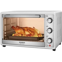 Imagem da promoção Forno Elétrico de Bancada Multifuncional Mondial - 52L Branco Grand Family II FR-52-W