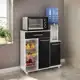 Balcão Cozinha Multiuso Ditália MF-185 Branco/Preto em oferta