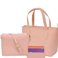 Imagem da promoção Combo Bolsas Femininas, Bolsa de Ombro + Bolsa De Mão e Porta Cartão De Mimo