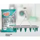 Mini Varal Oval com 24 Prendedores na cor verde LAV6803 Flash Limp em oferta