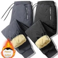 Imagem da promoção Calça de Algodão para o Inverno Homem 2 Cores L-7XL Calça de Cordeiro para o Inverno Calça de Cordei