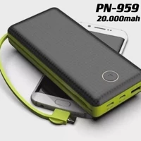 Imagem da promoção Carregador Portátil Bateria Power Bank 10000mah PN-959 cor aleoarorio