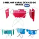 Varal de Chão Grande Roupa Portátil Original Mor Com Abas em oferta