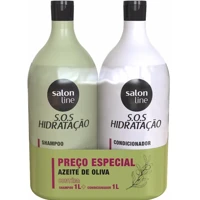Imagem da promoção Kit Shampoo e Condicionador Salon Line 1L cada